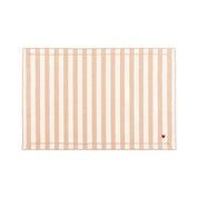 Barra cotton table linen with embroidered hearts