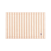 Barra cotton table linen with embroidered retro sports motifs