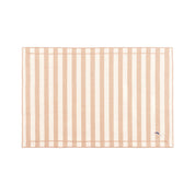 Barra cotton table linen with embroidered retro sports motifs