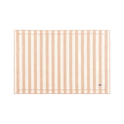 Barra cotton table linen with embroidered retro sports motifs