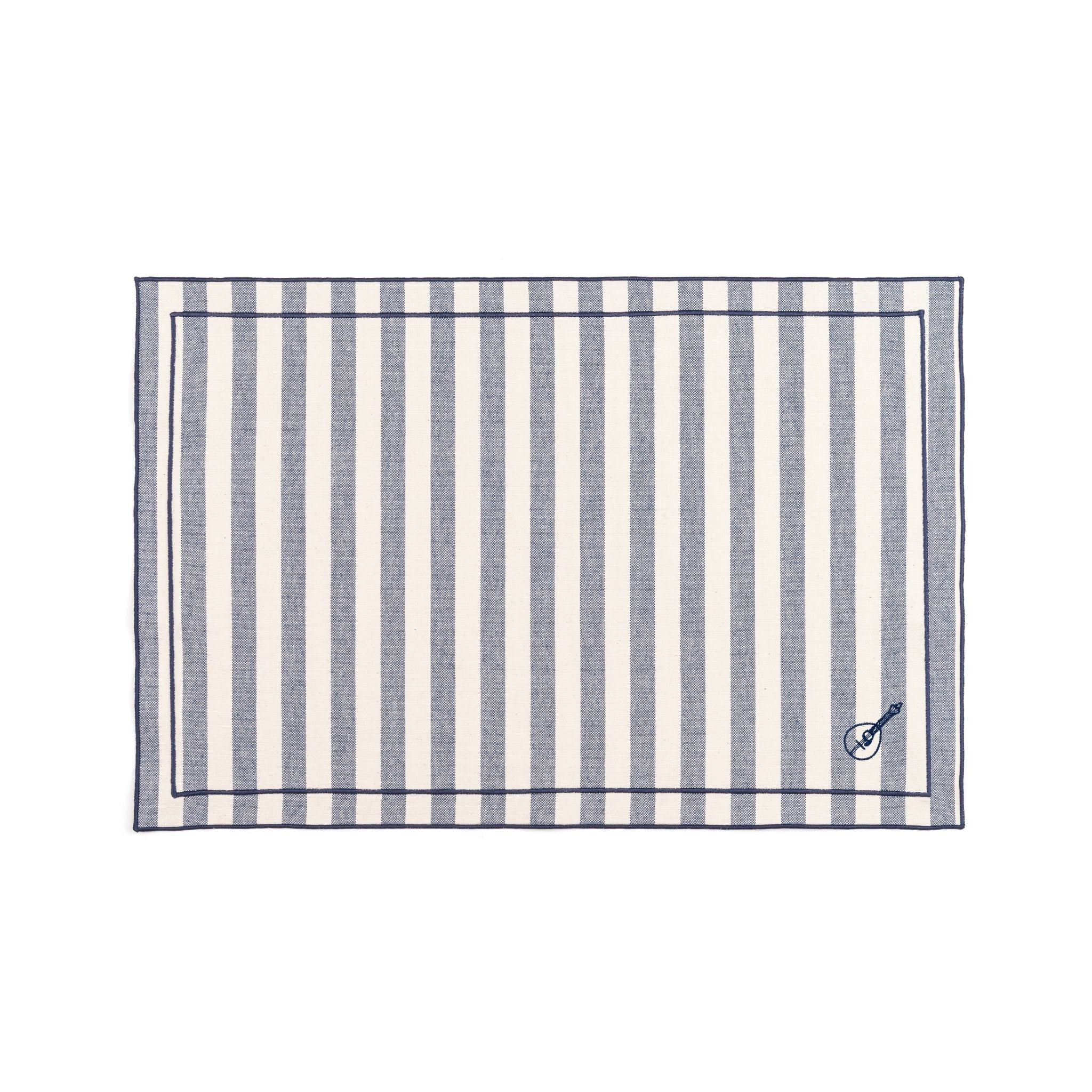 Barra cotton table linen with embroidered Portugal-inspired motifs