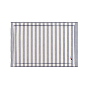 Barra cotton table linen with embroidered retro sports motifs
