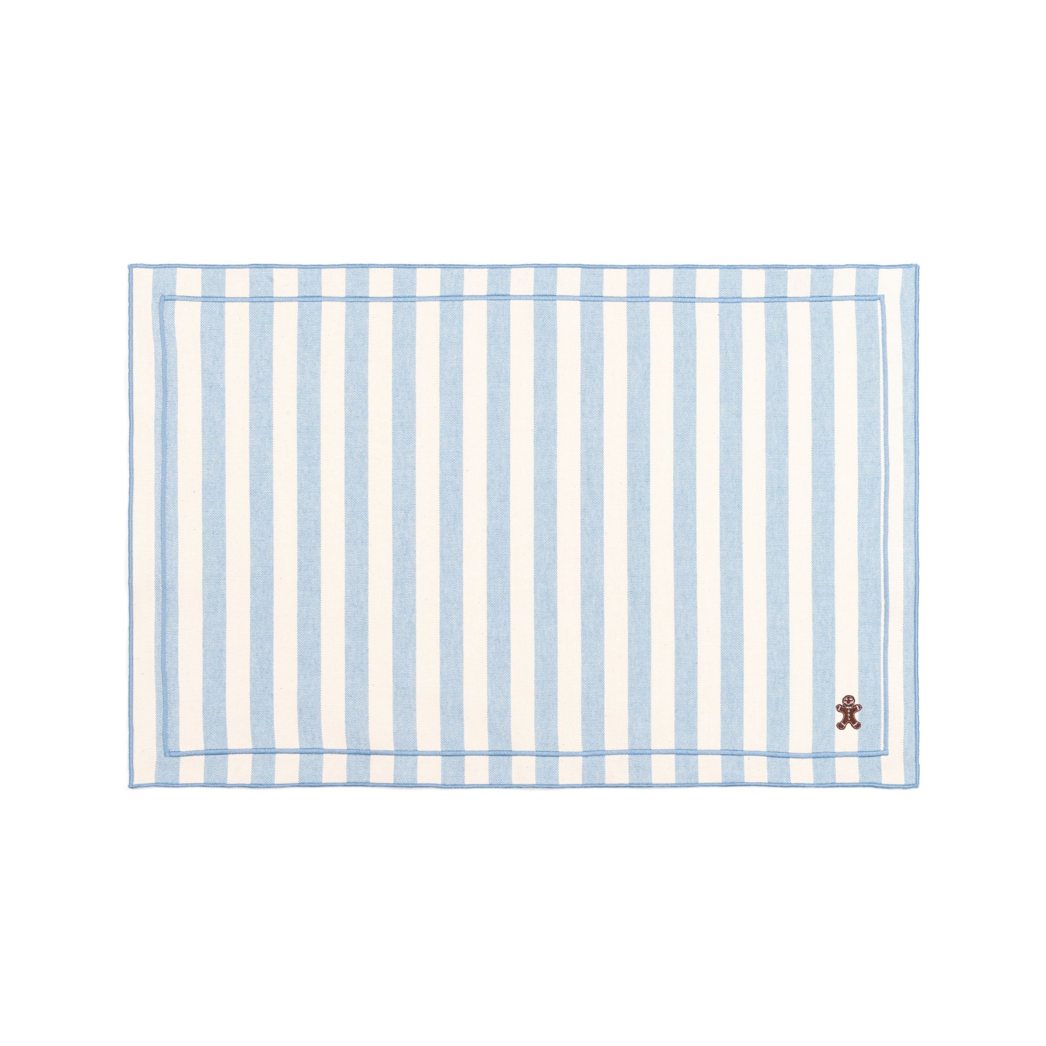 Barra cotton table linen with embroidered small Christmas motifs