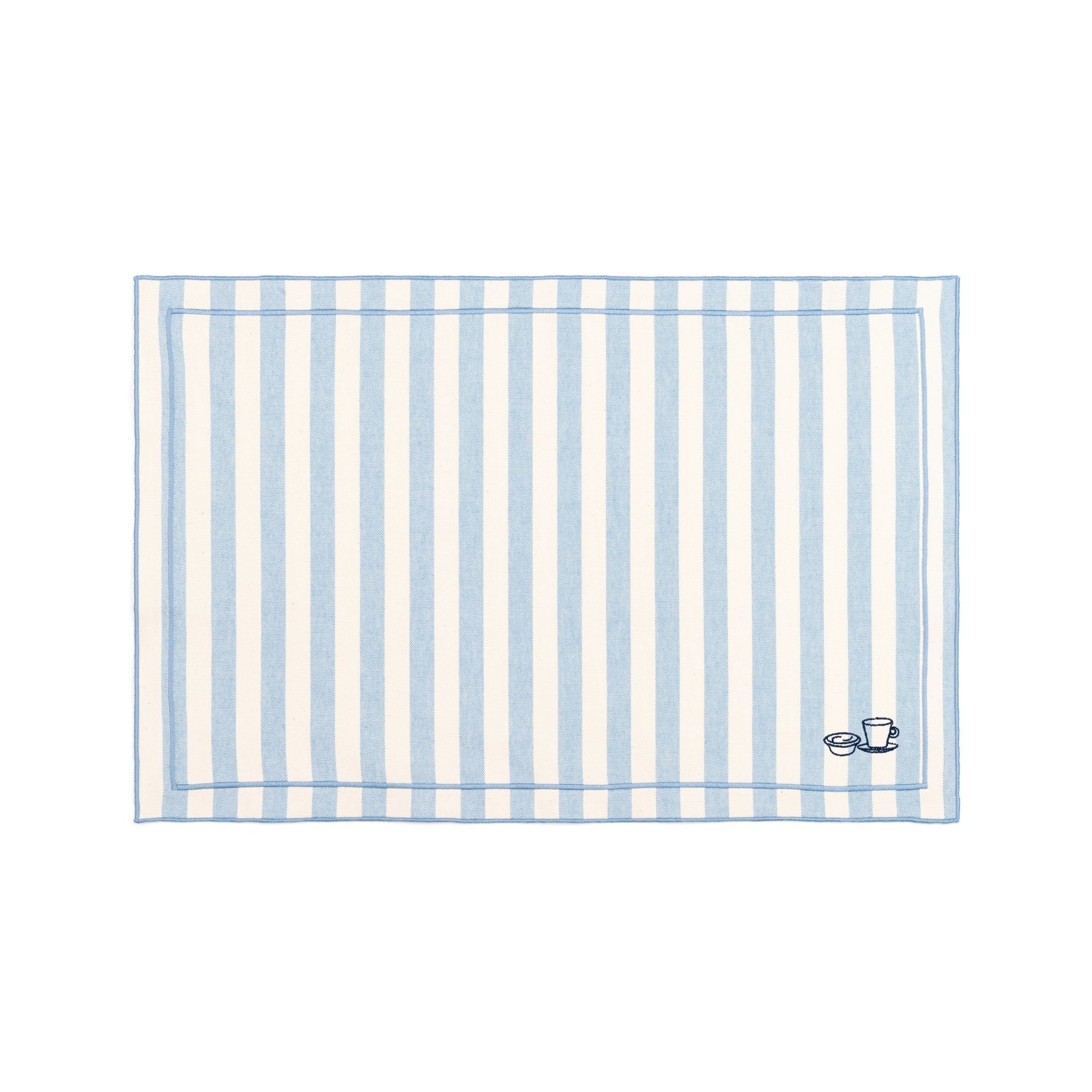 Barra cotton table linen with embroidered Portugal-inspired motifs