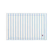 Barra cotton table linen with embroidered retro sports motifs