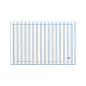 Barra cotton table linen with embroidered retro sports motifs