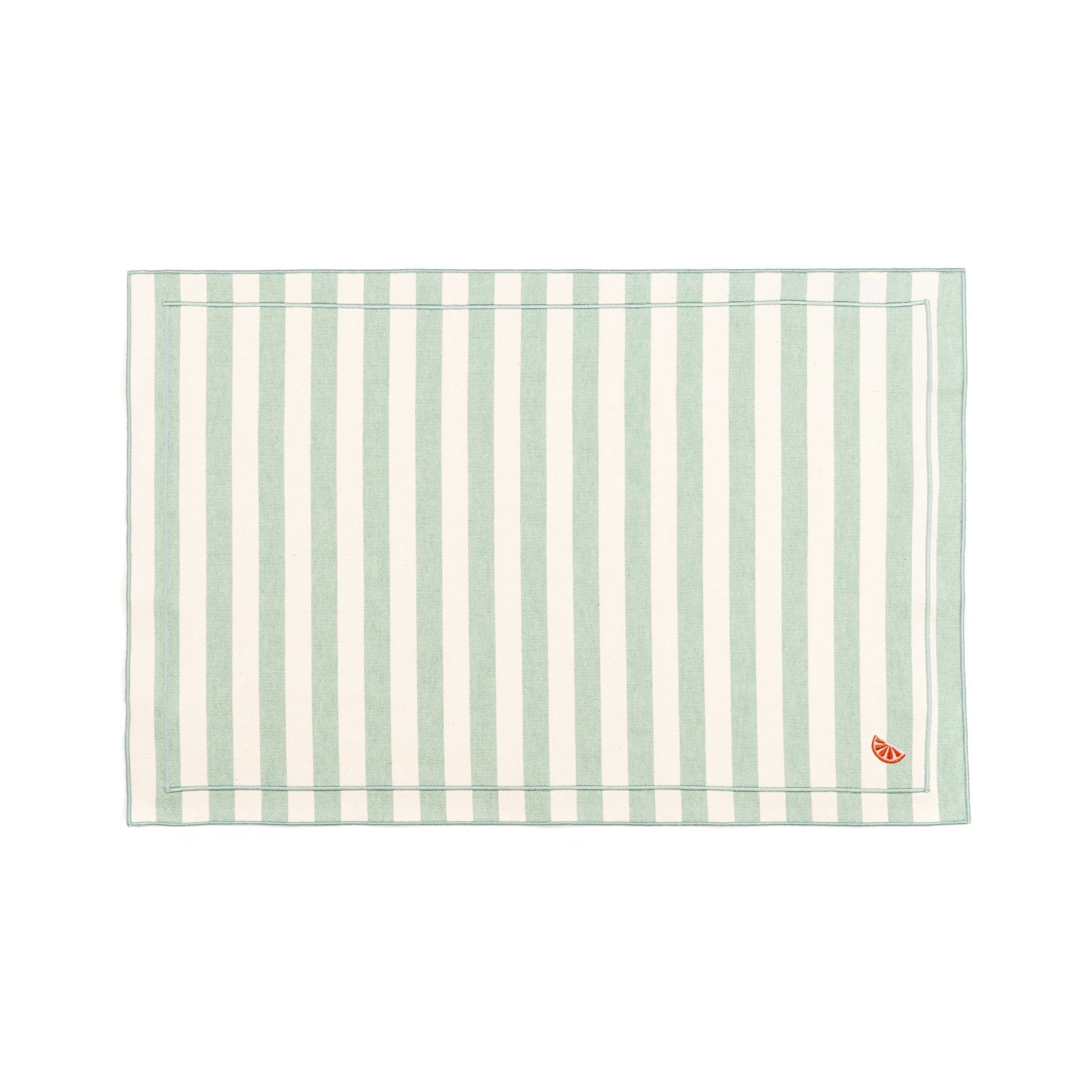 Barra cotton table linen with embroidered fruits