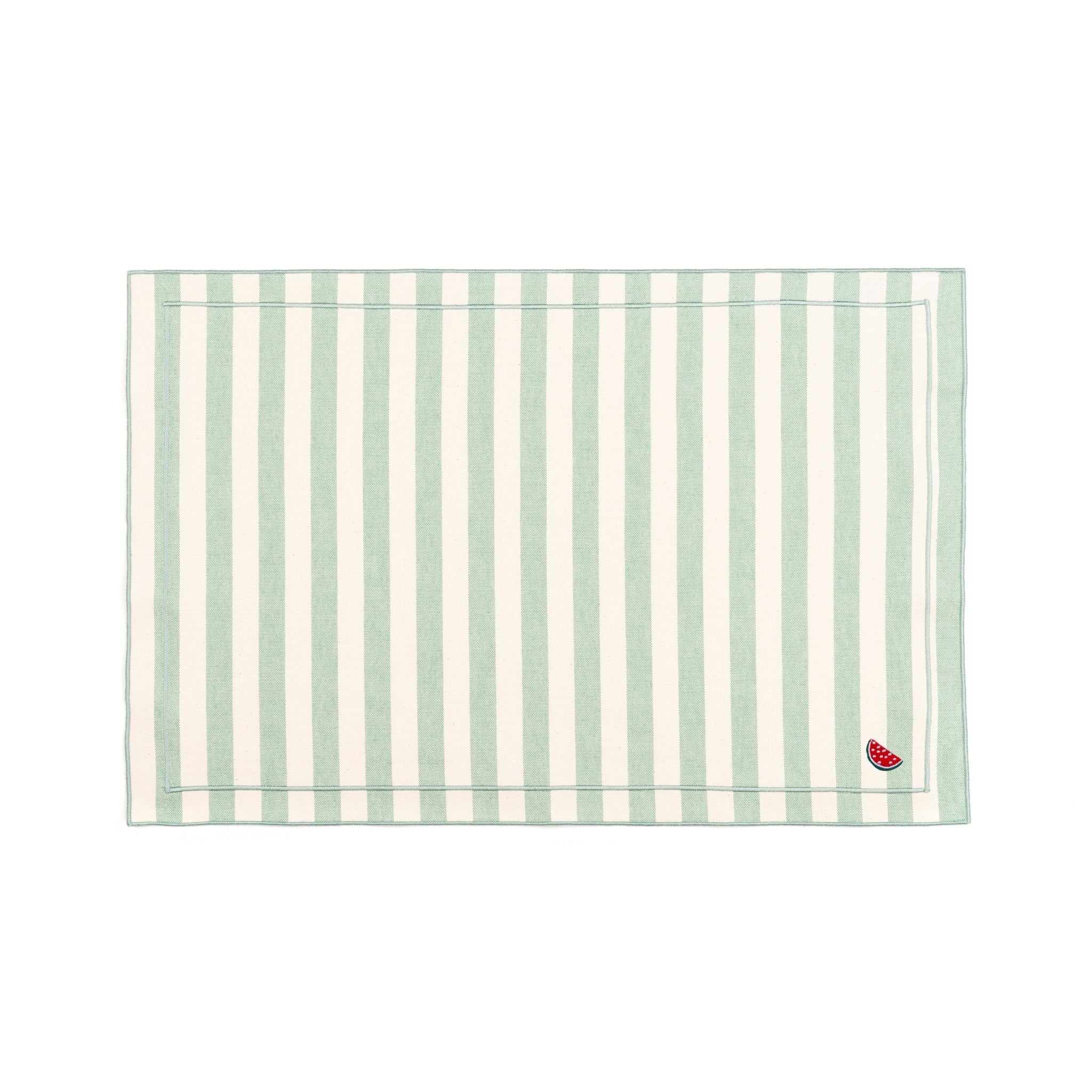 Barra cotton table linen with embroidered fruits