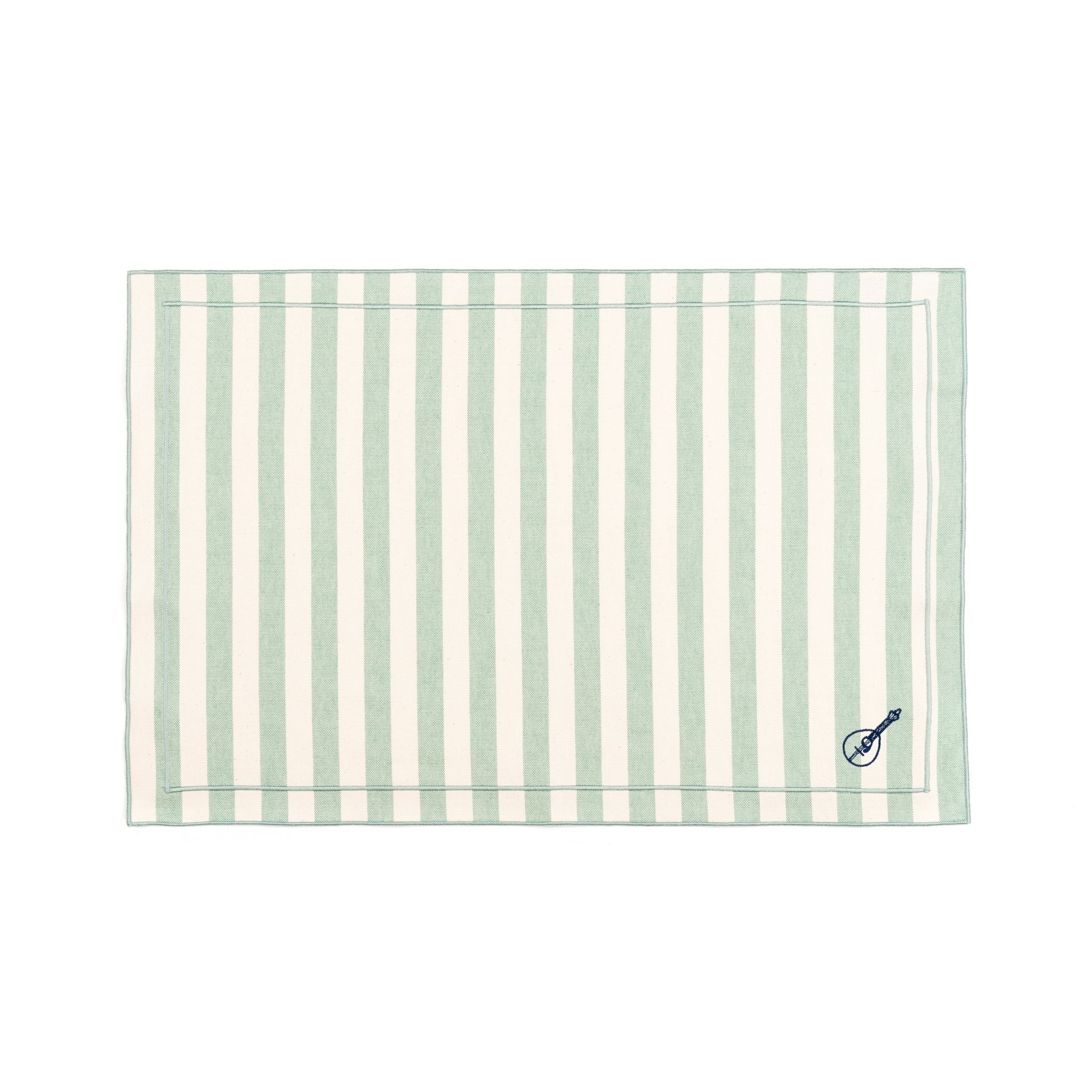 Barra cotton table linen with embroidered Portugal-inspired motifs