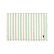 Barra cotton table linen with embroidered retro sports motifs