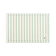 Barra cotton table linen with embroidered retro sports motifs