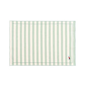 Barra cotton table linen with embroidered retro sports motifs