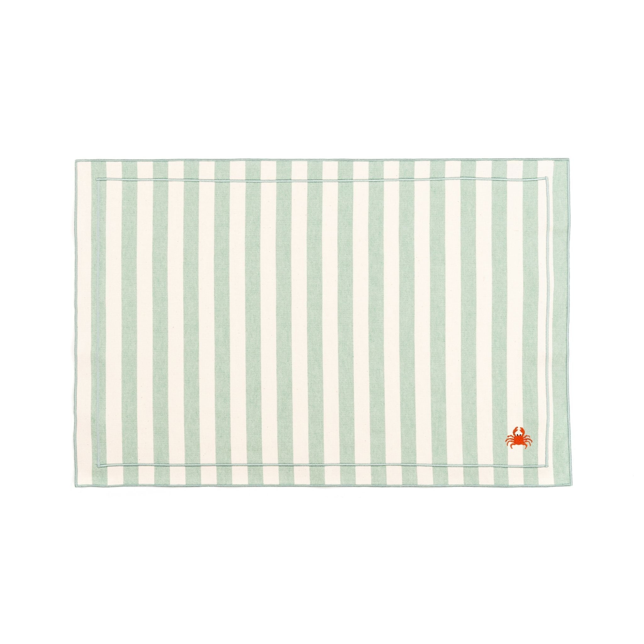 Barra cotton table linen with embroidered summer motifs