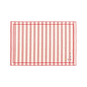 Barra cotton table linen with embroidered flowers