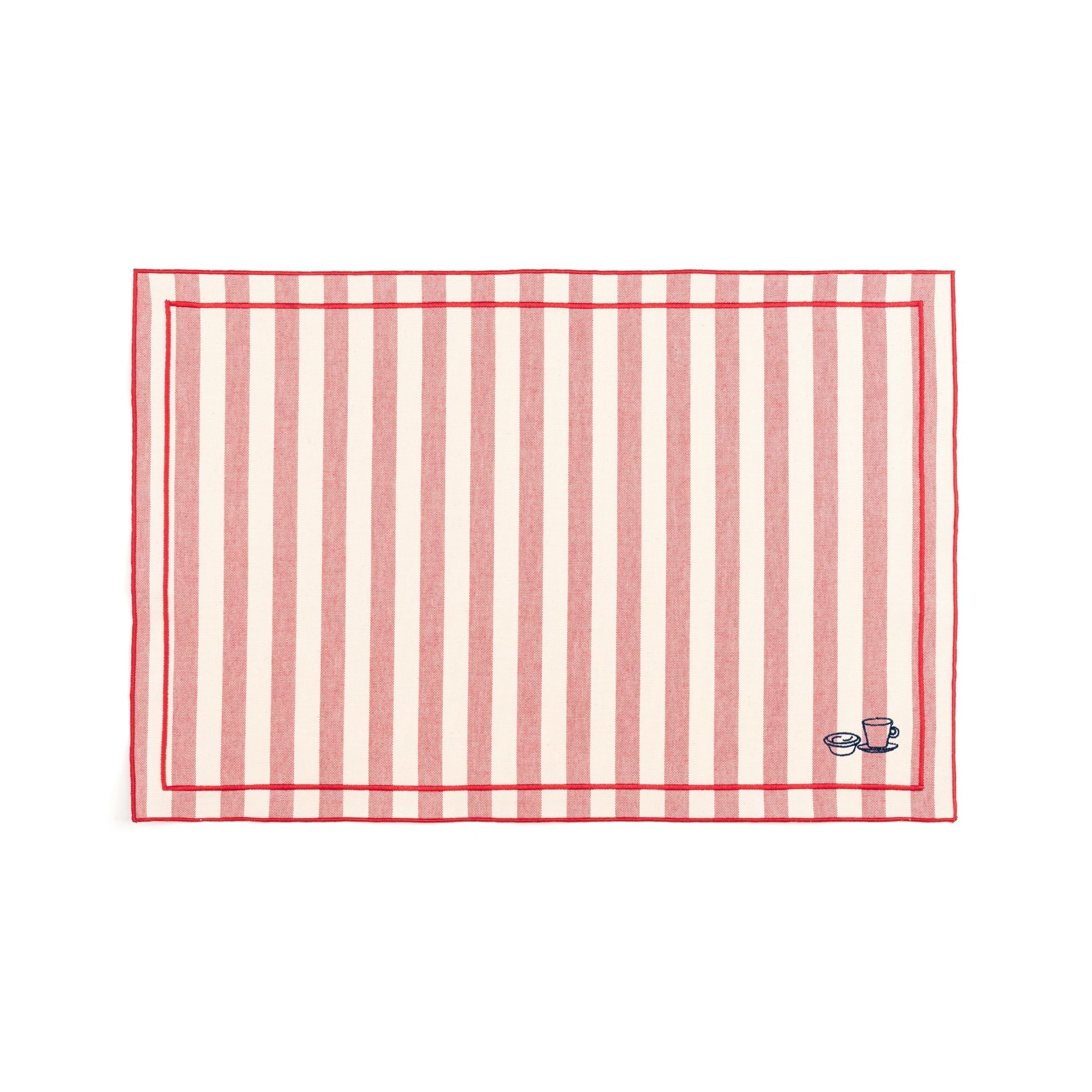 Barra cotton table linen with embroidered Portugal-inspired motifs