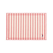 Barra cotton table linen with embroidered retro sports motifs