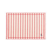 Barra cotton table linen with embroidered retro sports motifs