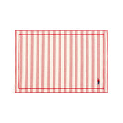 Barra cotton table linen with embroidered retro sports motifs