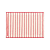 Barra cotton table linen with embroidered retro sports motifs