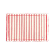 Barra cotton table linen with embroidered retro sports motifs