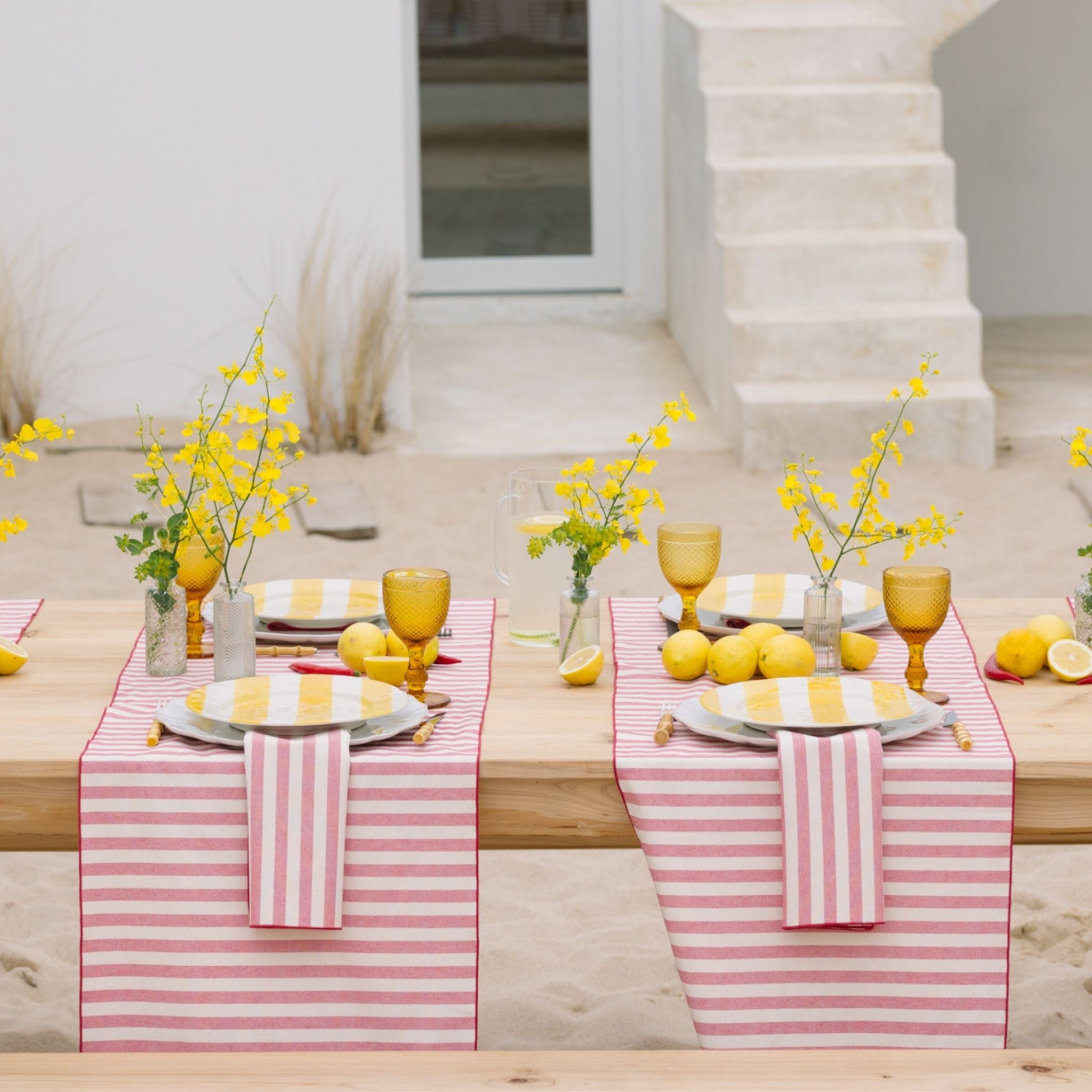 Red Barra Table Linen