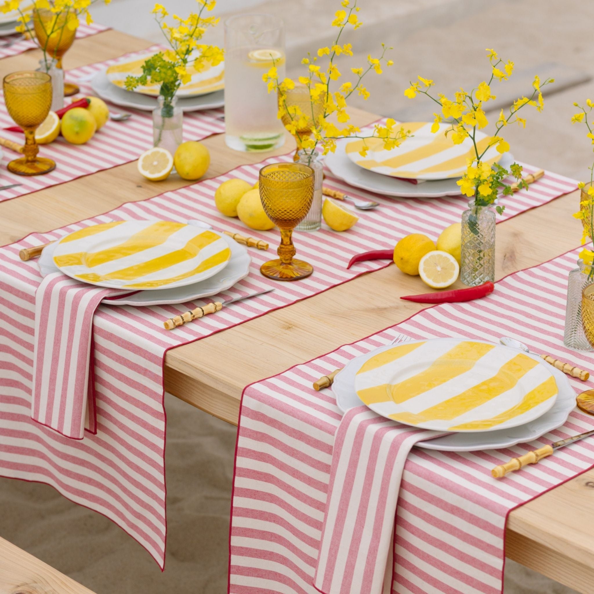 Red Barra Table Linen