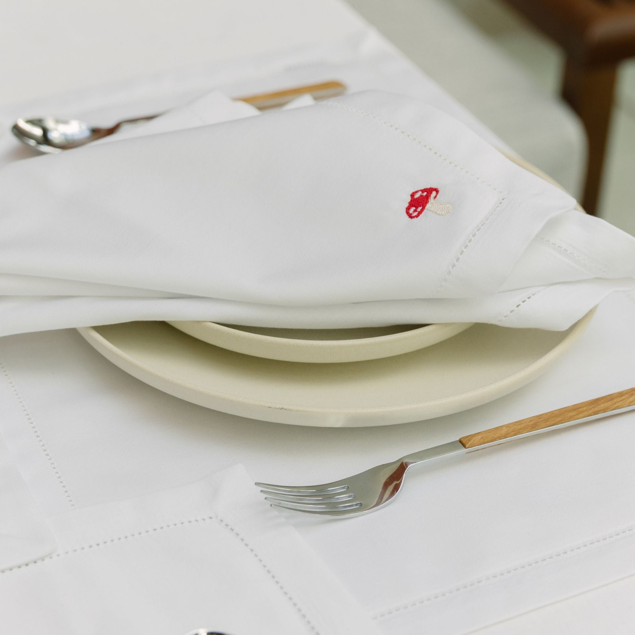 Mafra cotton napkins with autumn embroidery - Torres Novas