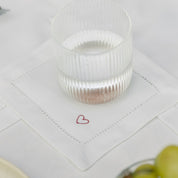 Mafra cotton table linen with heart embroidery - Torres Novas