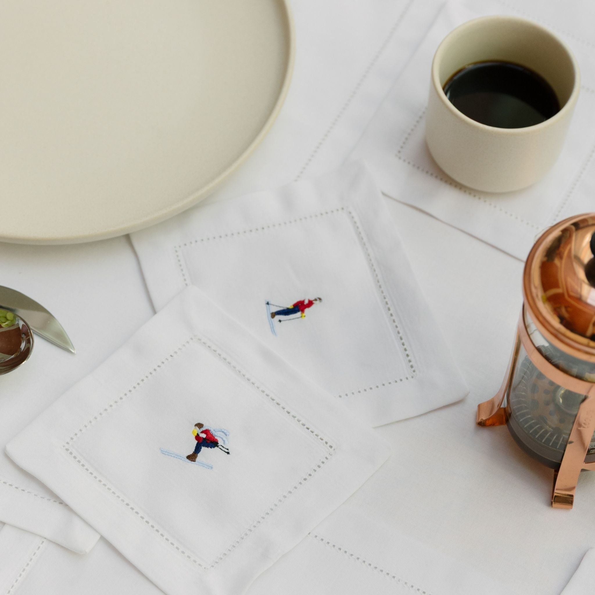 Mafra cotton napkins with retro embroidery - Torres Novas