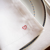 Mafra linen with heart embroidery - Torres Novas