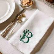 Mafra cotton letter embroidery napkins - Torres Novas