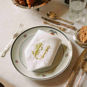 Mafra cotton letter embroidery napkins - Torres Novas