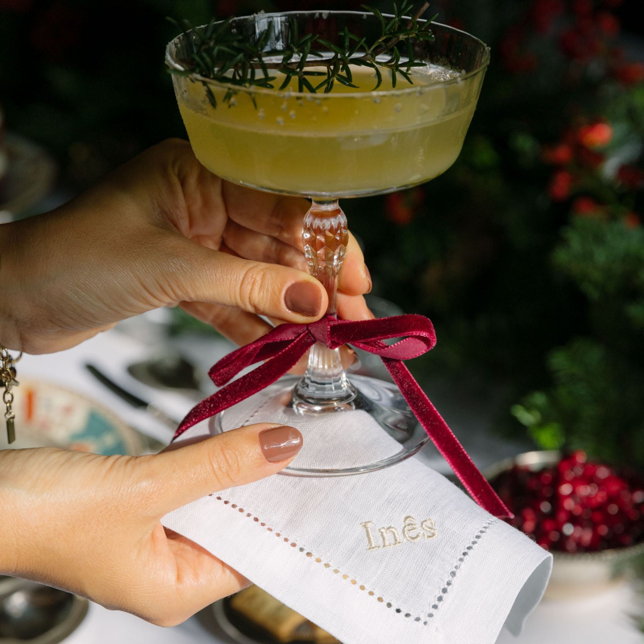 Mafra linen cocktail napkins - Torres Novas