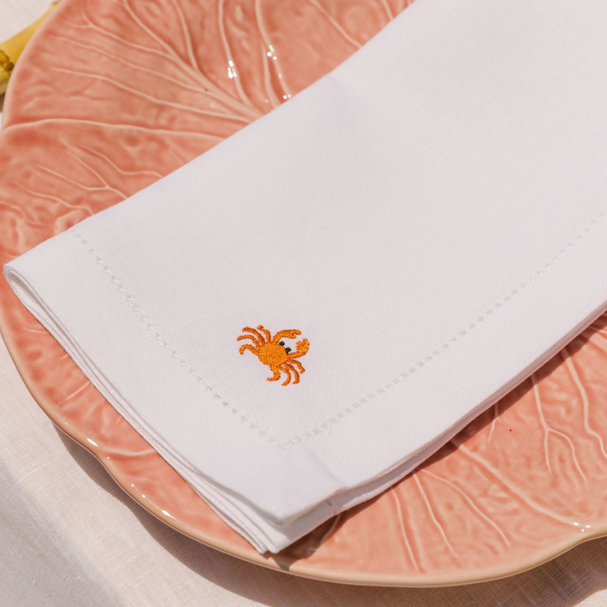 Mafra linen Napkins with summer embroidery - Torres Novas