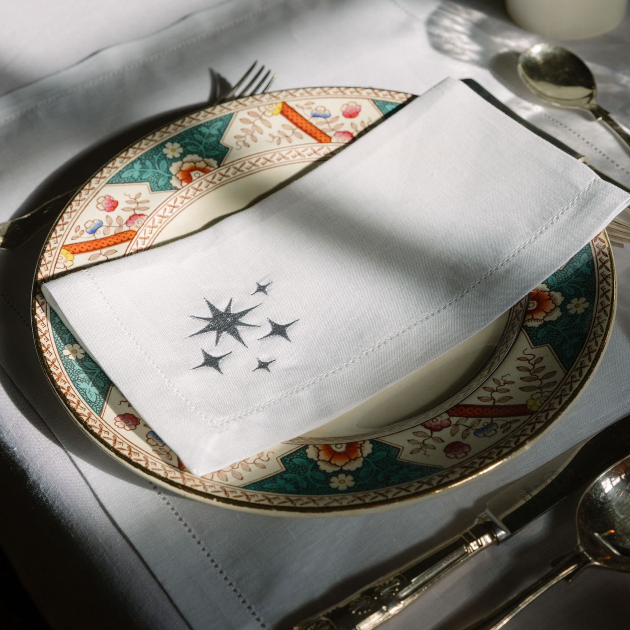 Mafra linen with stars embroidery - Torres Novas