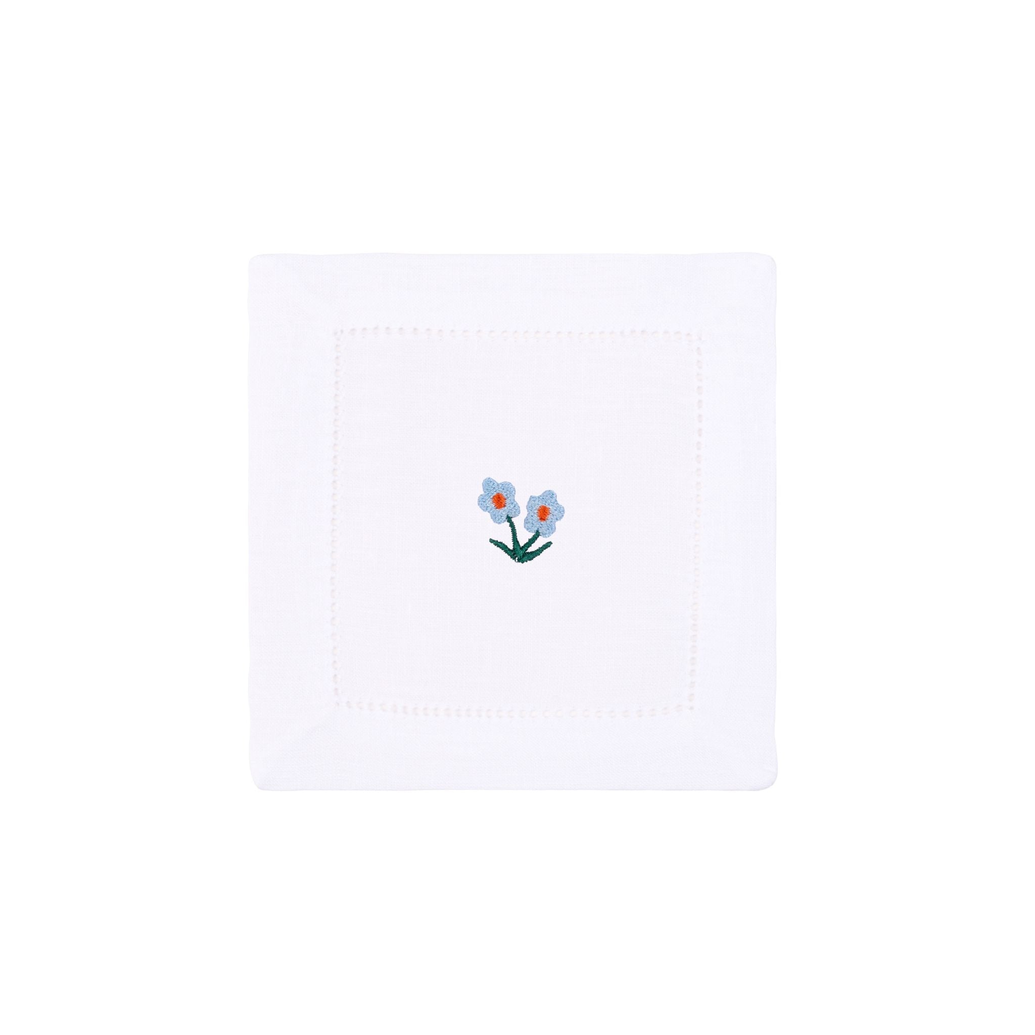 Mafra cotton napkins with flower embroidery - Torres Novas