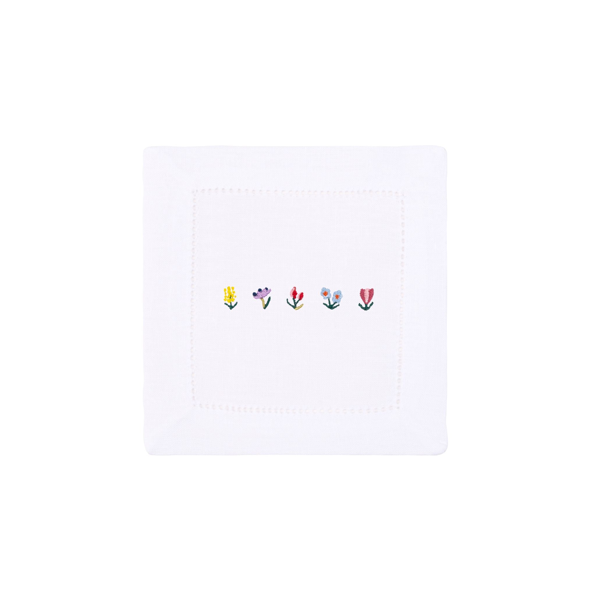 Mafra cotton napkins with flower embroidery - Torres Novas