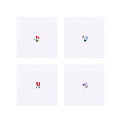 Mafra linen napkin and placemat with flower embroidery - Torres Novas
