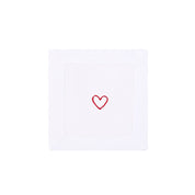 Mafra cotton table linen with heart embroidery - Torres Novas