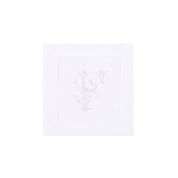 Mafra linen cocktail napkins with letter embroidery (Pack of 4) - Torres Novas