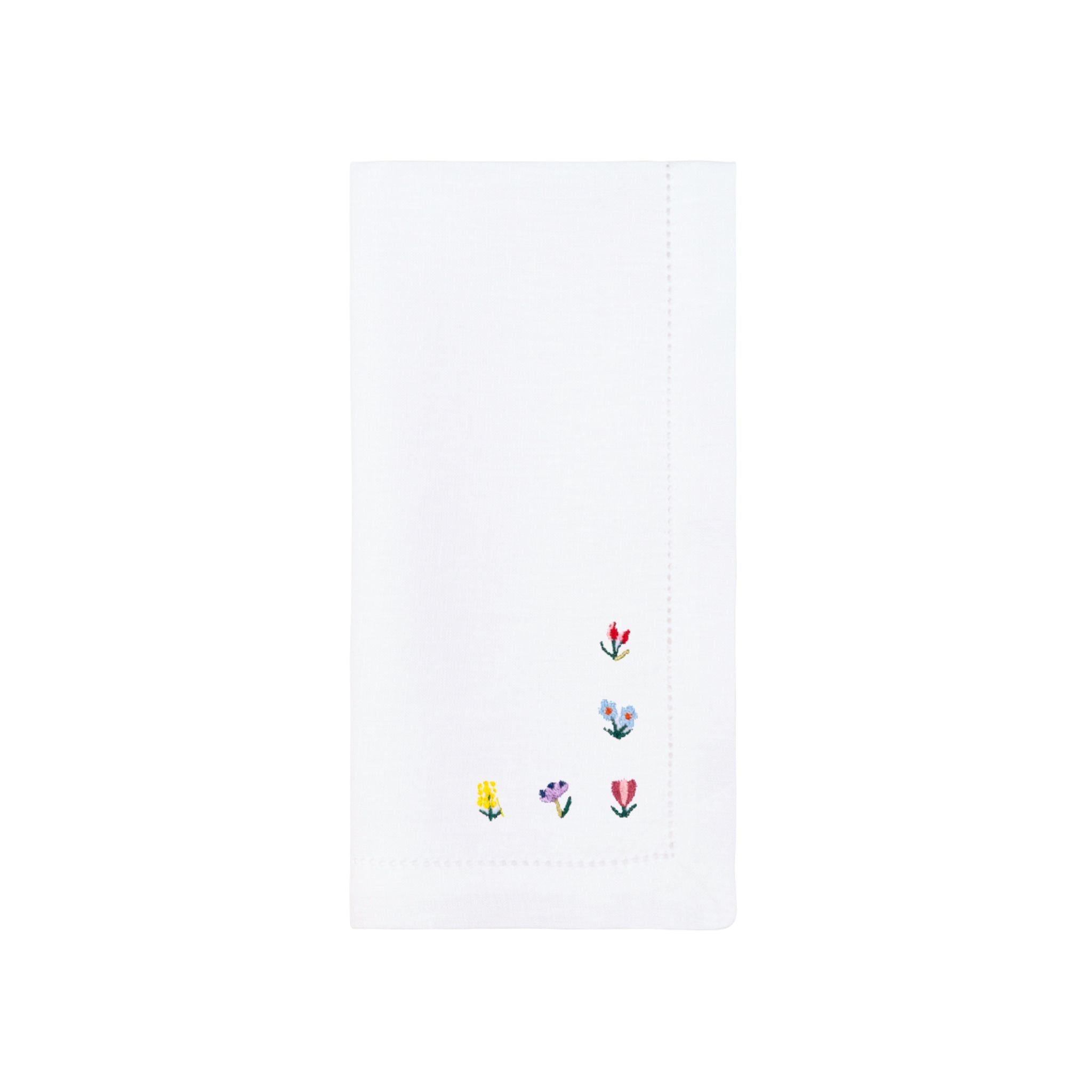 Mafra cotton napkins with flower embroidery - Torres Novas
