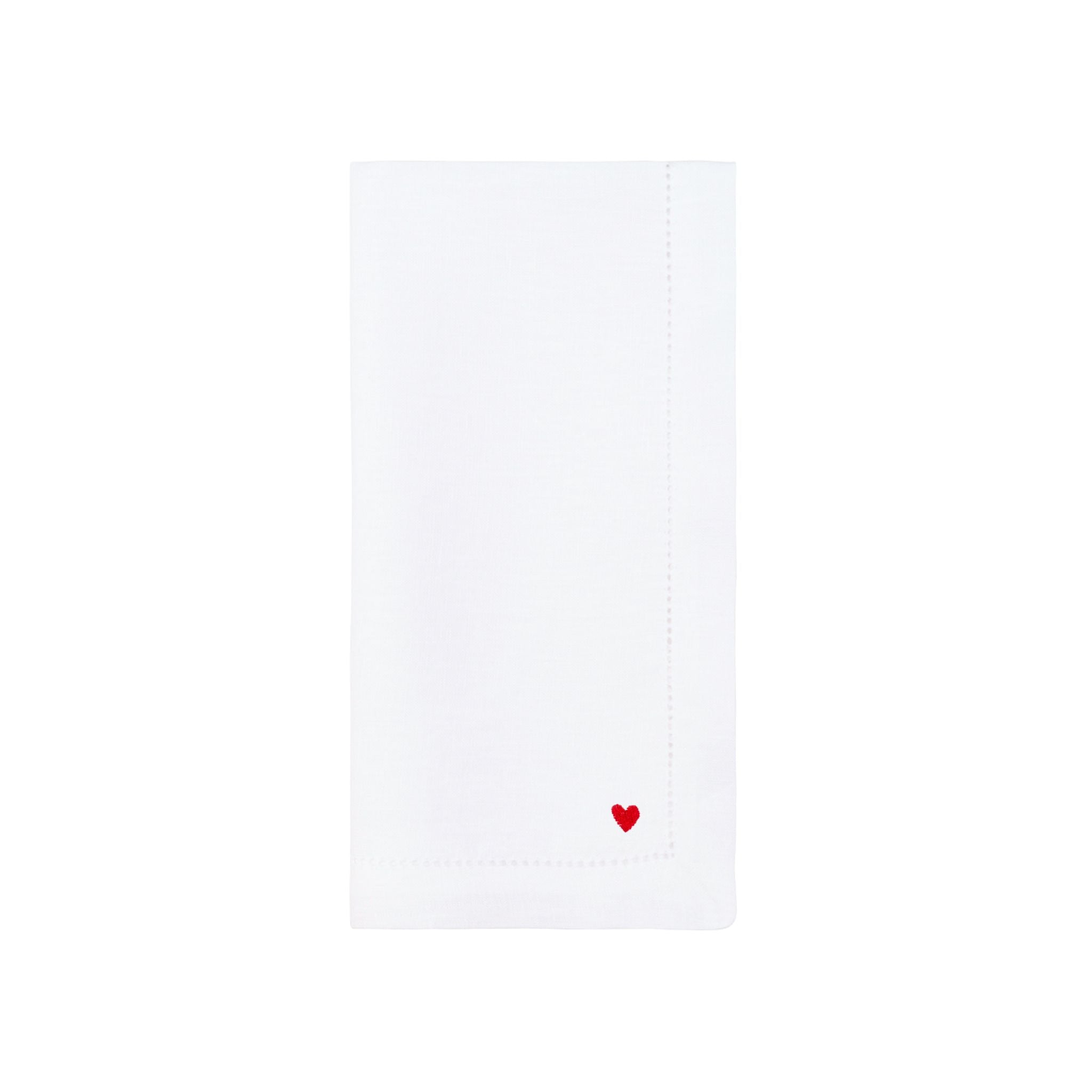 Mafra cotton table linen with heart embroidery - Torres Novas