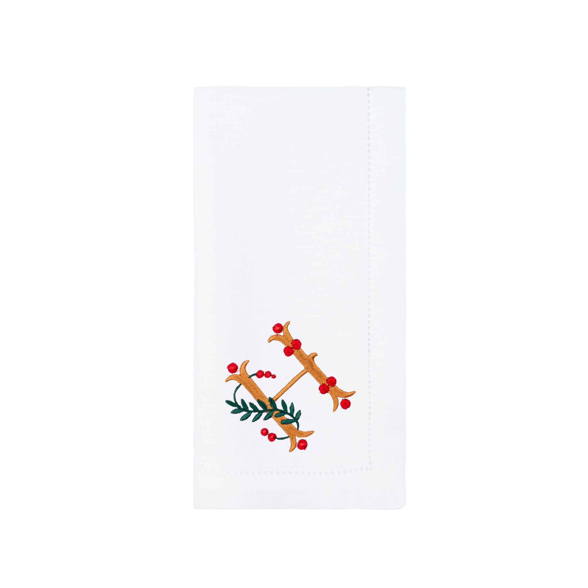 Mafra cotton letter embroidery napkins - Torres Novas