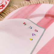 Nazaré ecru napkins with flower embroidery (POS) - Torres Novas