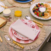 Nazaré ecru napkins with flower embroidery (POS) - Torres Novas