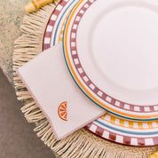 Ecru Nazaré napkins with fruit embroidery - Torres Novas