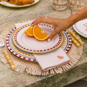 Ecru Nazaré napkins with fruit embroidery - Torres Novas