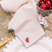 Ecru Nazaré napkins with fruit embroidery - Torres Novas