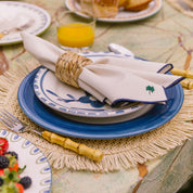 Ecru Nazaré napkins with summer embroidery - Torres Novas