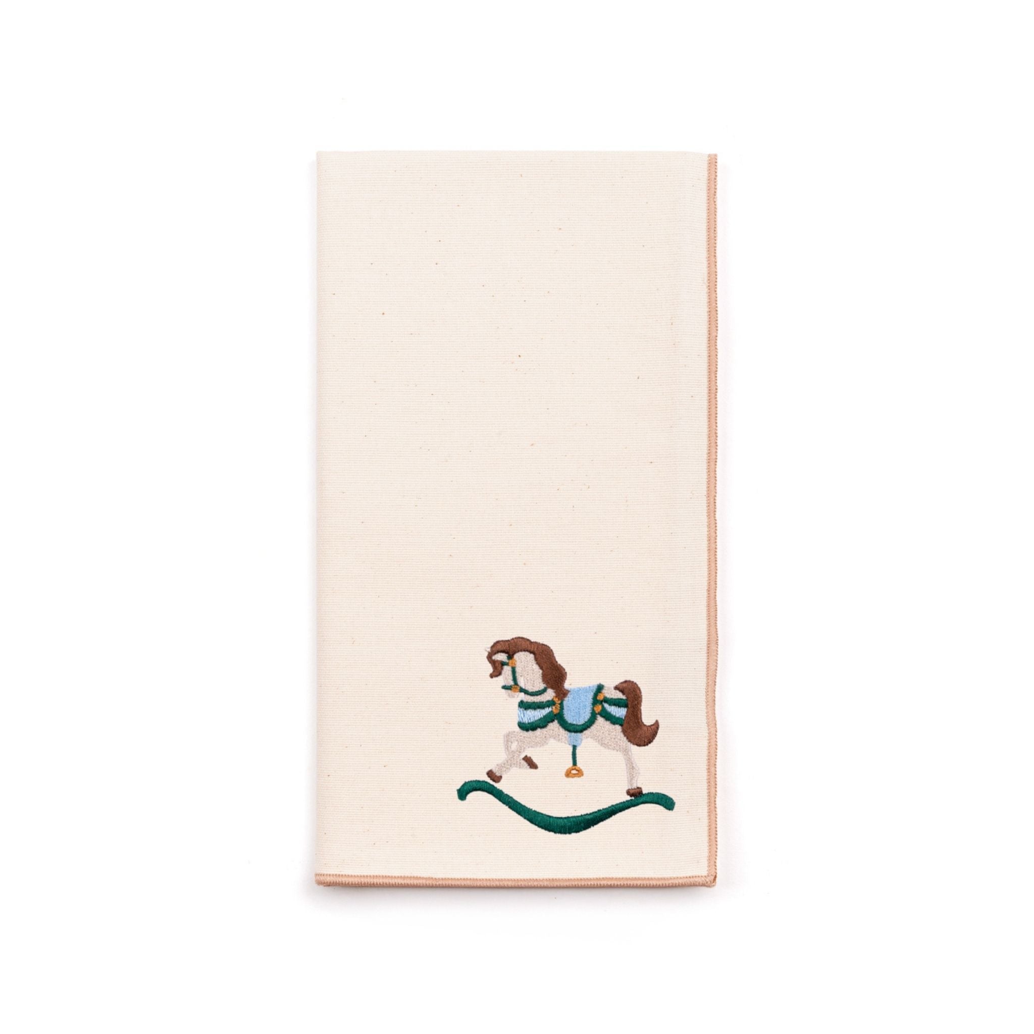 Ecru Nazaré napkins with horse embroidery - Torres Novas